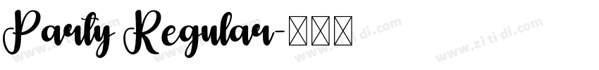 Party Regular字体转换